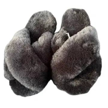 EMU 퍼 샌들 블랙