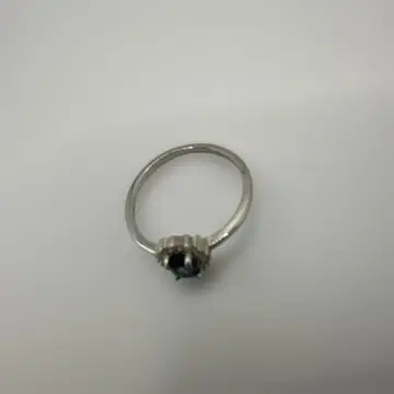 천연 블루 토파즈 실버 반지 파란색 돌 클래식 스타일 S925 각인 있음