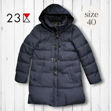 23구 더플 다운 코트 후드 2way