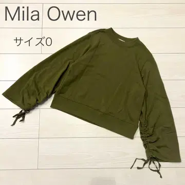 Mila Owen 소매 드로스트 풀오버/카키0