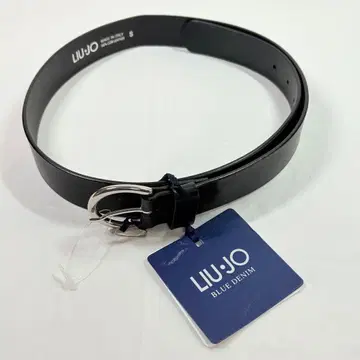 미사용 택 포함 liu jo 이탈리아제 가죽 벨트 블랙