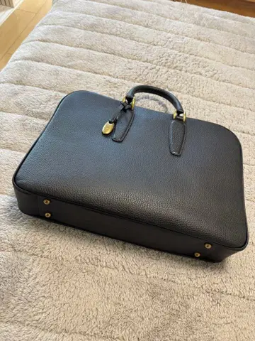 블랙 가죽 비즈니스 백