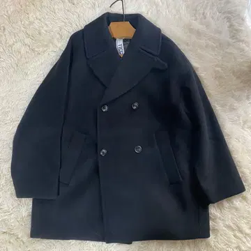 24AW TICCA 더블 브레스트 피 코트 TBDA-232 블랙