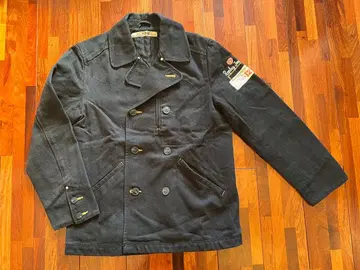 REPLAY 블랙 더블 브레스트 헤링본 자켓 사이즈 12 L 사이즈