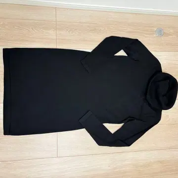 랄프 로렌 터틀넥 스웨터 롱 원피스 블랙 폴로