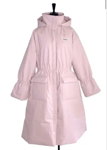 허니미허니 레인프루프 롱 푸퍼 코트 핑크