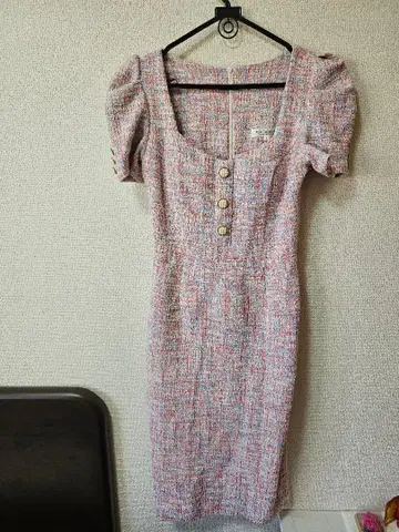 PEARL 버튼 포함 미니 원피스 S