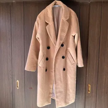 GRL 버튼 체스터 코트 베이지 M 사이즈