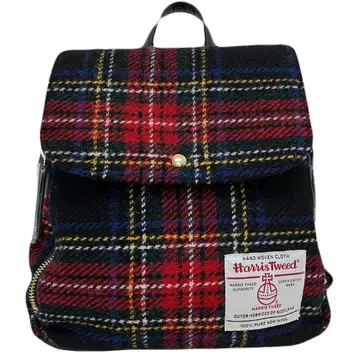 새상품급 해리스 트위드 CLOSSHI PREMIUM 체크 미니 백팩