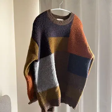 어반 리서치 써니 라벨 모헤어 라이크 블록 풀오버 남성용