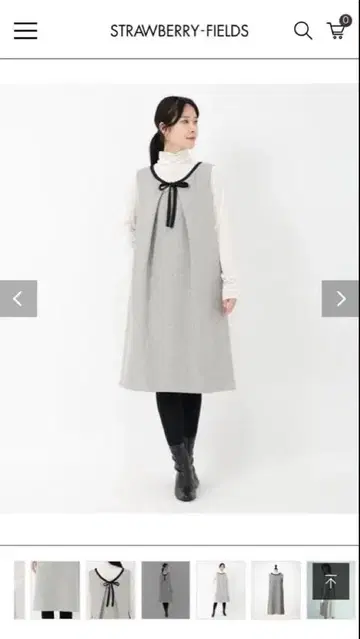 STRAWBERRY-FIELDS 2way 오버롤 스커트