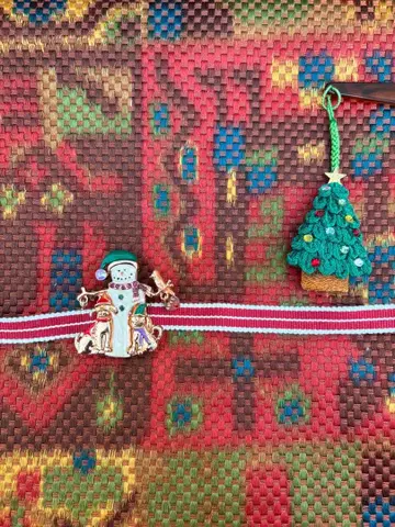 크리스마스 눈사람 오비 고정 띠 허리띠 크리스마스 트리 끈 세트