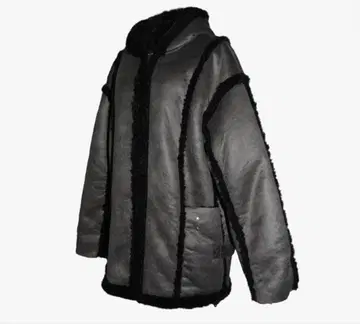 완판템 THEREDTHREAD S flip mid boa coat 그레이