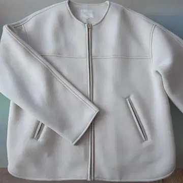 grove 노카라 자켓 S 아이보리