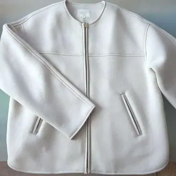 grove 노카라 자켓 S 아이보리