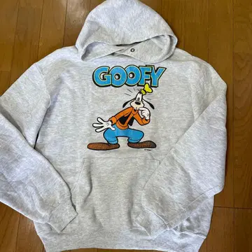 90s 디즈니 구피 빈티지 풀오버 후드티 US