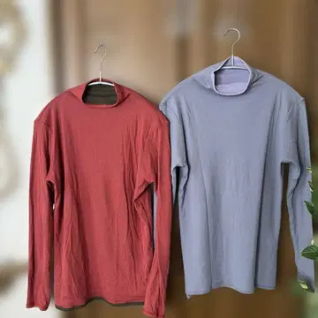 긴팔 볼트넥 상의 2세트