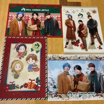 Mrs. GREEN APPLE 크리스마스 클리어 카드 4장 세트