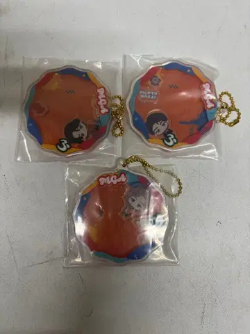 미세스 그린애플 제일복권 바스락 아크릴 참 3종 세트