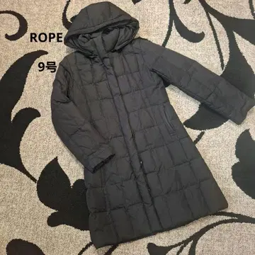 ROPE 후드 부착 2WAY 다운 코트 블랙 9호/M