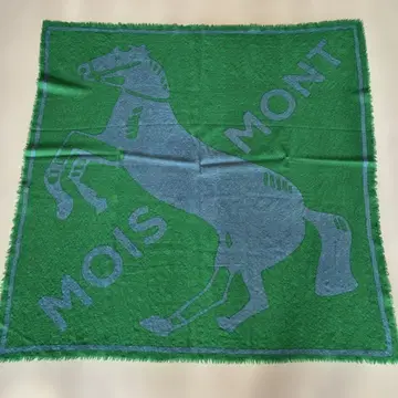 MOIS MONT 울 100% 스톨 그린