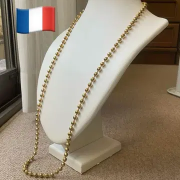 골드 롱 목걸이 프랑스 심플한 골드 컬러 앤티크 빈티지