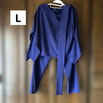 알마리아 CREAM 팬츠 드레스 포멀 셋업 네이비/L