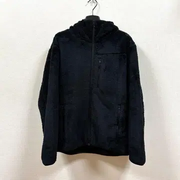 유니클로 블록테크 실키 플리스 후드티 방풍 플리스 후드티 M