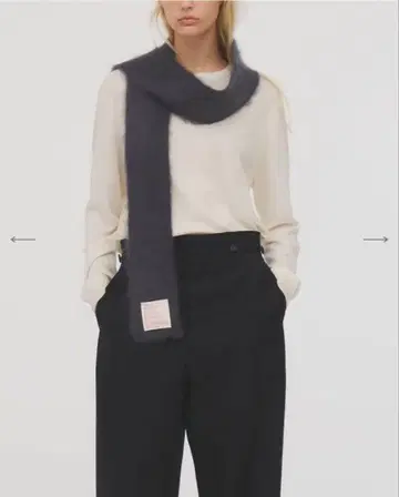 선물 포장 미개봉 ieefar 캐시미어 머플러 S