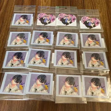 봄과 폭풍의 몬스터 스티커 씰 2장 세트 하루노 아라시코 아마미네 카야