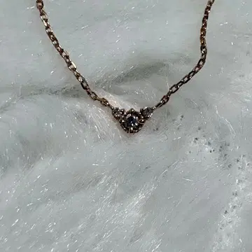 아가트 핑크 골드 K10 목걸이