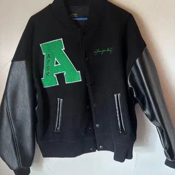 a few Goodkids 바시티 자켓 블랙/그린