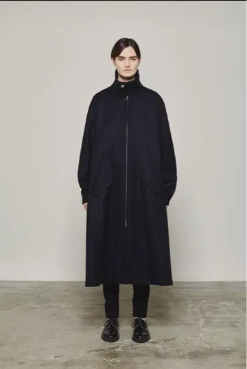 THE RERACS 네이비 롱 코트