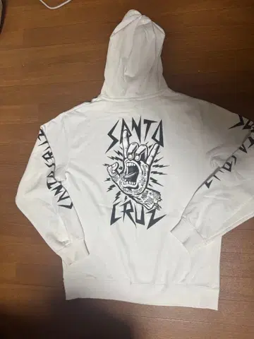 산타 크루즈 XL 화이트 후드티