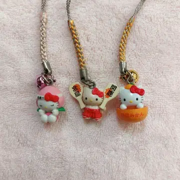 지역 한정 키티 족쇄 스트랩 3개 세트