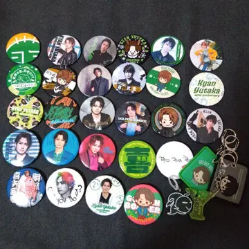 키야부 유타 씨/캔뱃지 키링 세트