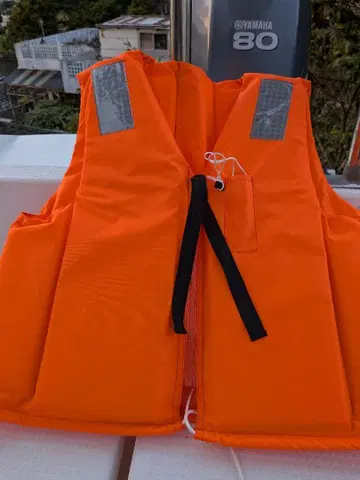 소형 선박 법정 비품 벚꽃 마크 구명 조끼