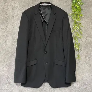[ 리스펙트네로 ] 정장 자켓 섀도우 스트라이프 블랙 빅 사이즈 LL