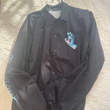 SANTA CRUZ 블랙 나일론 자켓 L