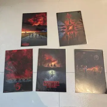 기묘한 이야기 스트신 엽서 5장 세트 컴플리트