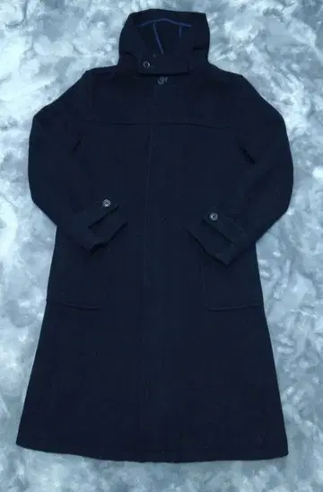 90s PPFM 후드 부착 네이비 코트