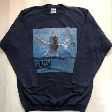 닐바나 Nirvana NEVERMIND L 속기모 밴딩 맨투맨