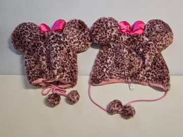 미니 레오파드 무늬 팬캡