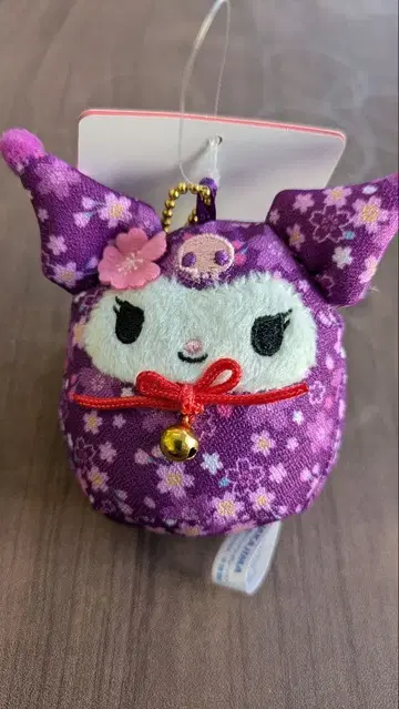 택 포함 미사용 봉제 인형 벚꽃 달마 쿠로미 일본풍 패턴