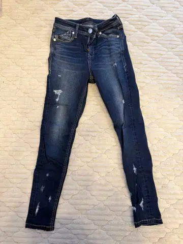 EMODA 데미지 가공 스키니 청바지