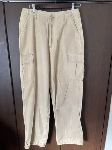 베이지 카고 팬츠 4 포켓