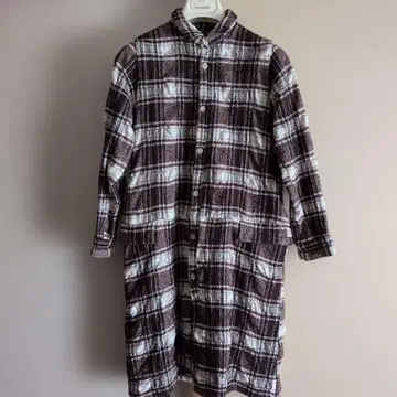 카이세이도 Heritage & Craft 셔츠 원피스 브라운 계열 체크