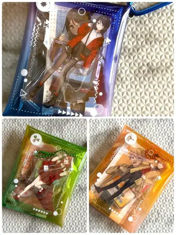 스시로 콜라보 프로세카 하타노 유라기 멀티 파우치 3개 세트