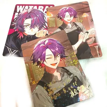 니지산지 VOLTACTION 카드 와타라이 히바리 3장 레어 홀로 금박