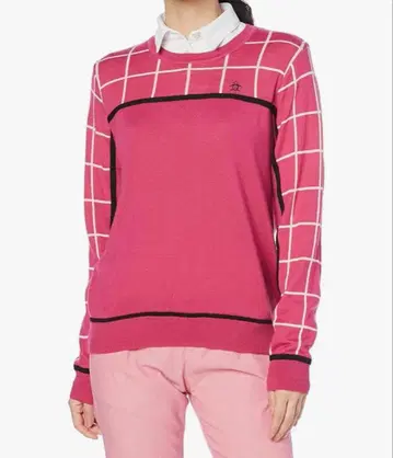 [택 포함 미사용품] Munsingwear 크루넥 긴팔 니트 여성용